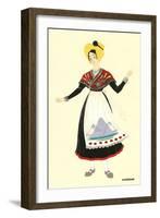 Native Costume of Auvergne-null-Framed Art Print