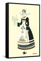 Native Costume of Brittany-null-Framed Stretched Canvas