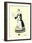 Native Costume of Brittany-null-Framed Art Print