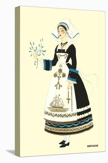 Native Costume of Brittany-null-Stretched Canvas