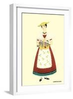 Native Costume of Comte De Nice-null-Framed Art Print