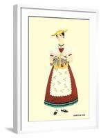 Native Costume of Comte De Nice-null-Framed Art Print