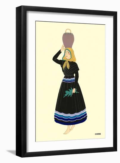 Native Costume of Corsica-null-Framed Art Print