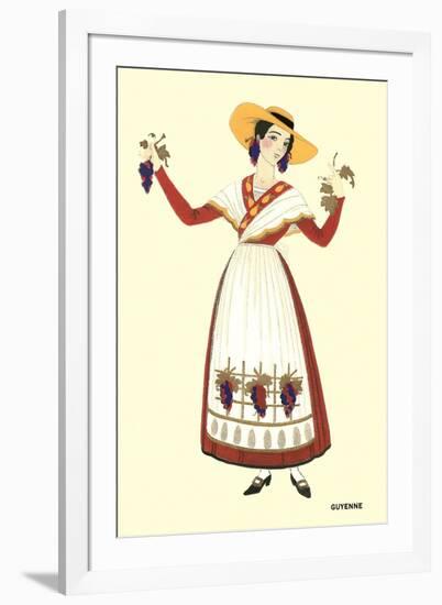 Native Costume of Guyenne-null-Framed Art Print