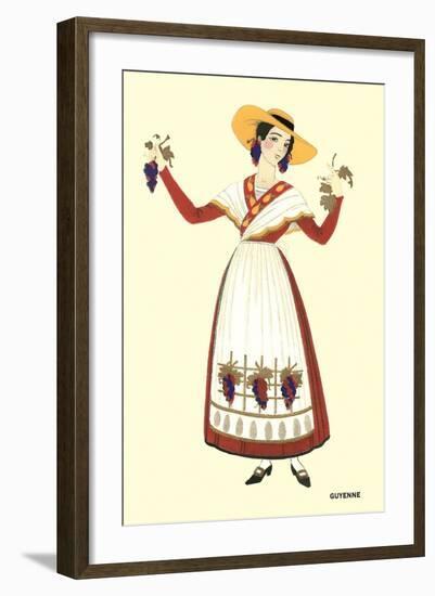 Native Costume of Guyenne-null-Framed Art Print