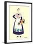 Native Costume of Languedoc-null-Framed Art Print