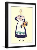 Native Costume of Languedoc-null-Framed Art Print