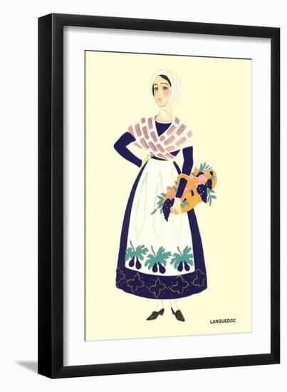 Native Costume of Languedoc-null-Framed Art Print