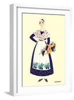 Native Costume of Languedoc-null-Framed Art Print