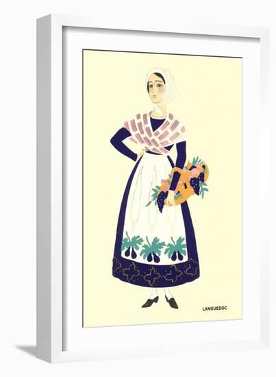 Native Costume of Languedoc-null-Framed Art Print