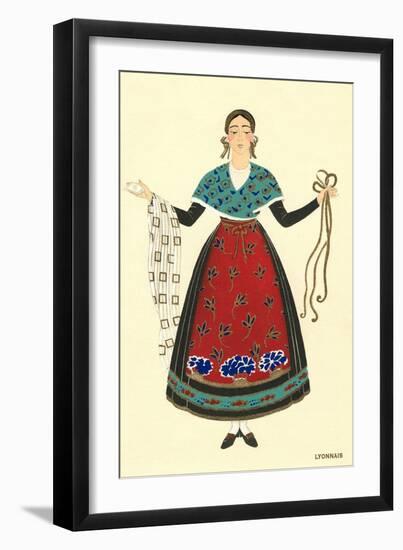 Native Costume of Lyon-null-Framed Art Print