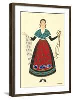 Native Costume of Lyon-null-Framed Art Print