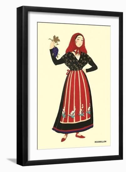 Native Costume of Rousillon-null-Framed Art Print