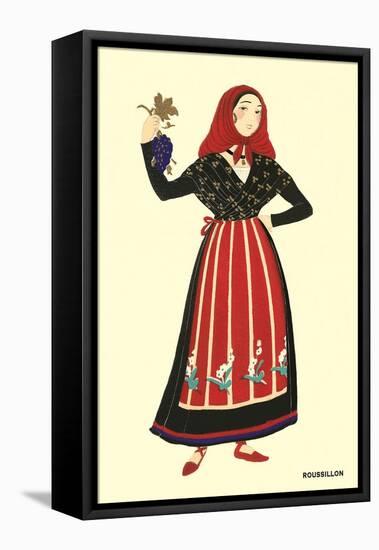 Native Costume of Rousillon-null-Framed Stretched Canvas