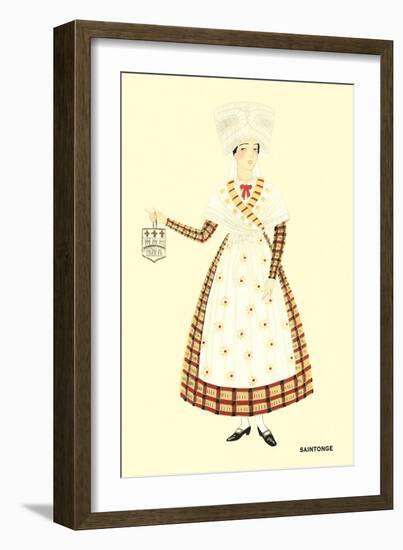 Native Costume of Saintonge-null-Framed Art Print