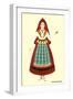 Native Costume of the Basque Province-null-Framed Art Print