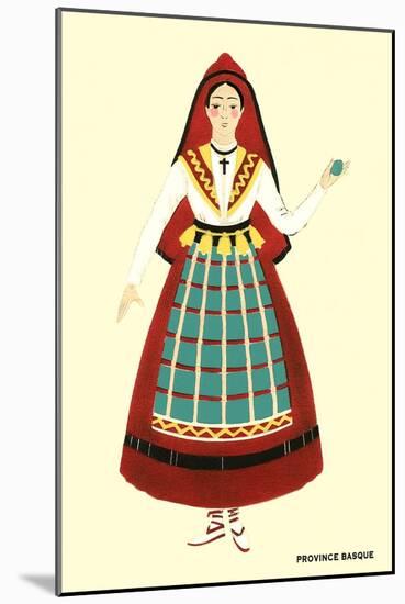 Native Costume of the Basque Province-null-Mounted Art Print