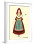 Native Costume of the Basque Province-null-Framed Art Print