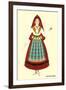 Native Costume of the Basque Province-null-Framed Art Print