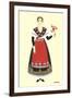 Native Costume of Touraine-null-Framed Art Print