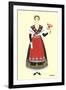 Native Costume of Touraine-null-Framed Art Print