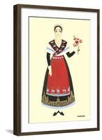 Native Costume of Touraine-null-Framed Art Print