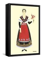 Native Costume of Touraine-null-Framed Stretched Canvas