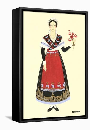 Native Costume of Touraine-null-Framed Stretched Canvas