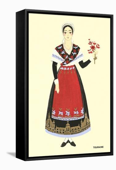 Native Costume of Touraine-null-Framed Stretched Canvas