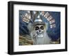 Native Dancer in Mask and Headdress, La Paz, Bolivia-Jim Zuckerman-Framed Photographic Print