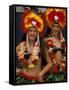 Native Dancers, Huahine, Tahiti, French Polynesia, Oceania-Bill Bachmann-Framed Stretched Canvas