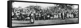 Native Dancers in Mombasa, 1924-1925-null-Framed Stretched Canvas