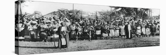 Native Dancers in Mombasa, 1924-1925-null-Stretched Canvas