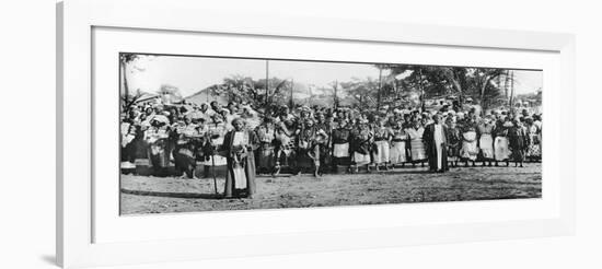 Native Dancers in Mombasa, 1924-1925-null-Framed Giclee Print