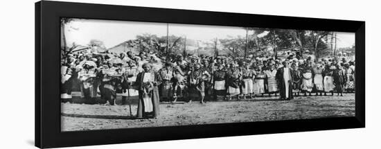 Native Dancers in Mombasa, 1924-1925-null-Framed Giclee Print