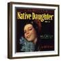 Native Daughter Brand - Santa Susana, California - Citrus Crate Label-Lantern Press-Framed Art Print