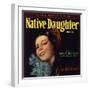 Native Daughter Brand - Santa Susana, California - Citrus Crate Label-Lantern Press-Framed Art Print