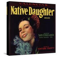 Native Daughter Brand - Santa Susana, California - Citrus Crate Label-Lantern Press-Stretched Canvas