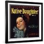 Native Daughter Brand - Santa Susana, California - Citrus Crate Label-Lantern Press-Framed Art Print