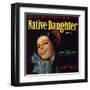 Native Daughter Brand - Santa Susana, California - Citrus Crate Label-Lantern Press-Framed Art Print