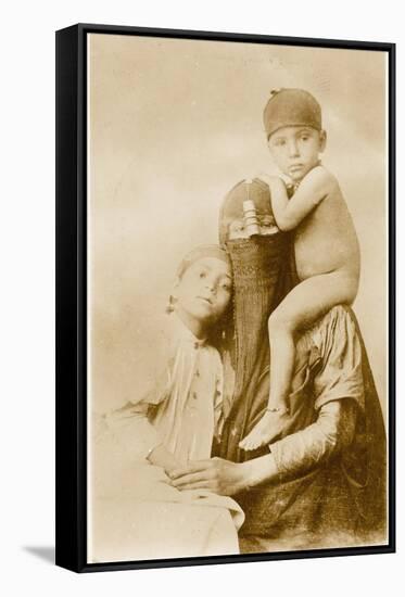 Native Family - Egypt-null-Framed Stretched Canvas