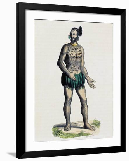 Native from Romanzoff Archipelago (Oceania)-null-Framed Giclee Print