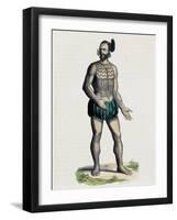 Native from Romanzoff Archipelago (Oceania)-null-Framed Giclee Print