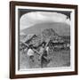 Native Girls with their Water Vessels Made from Shafts of Bamboo, Philippines, 1907-HC White-Framed Giclee Print