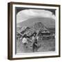 Native Girls with their Water Vessels Made from Shafts of Bamboo, Philippines, 1907-HC White-Framed Giclee Print