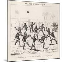 Native Guyanese Indians Play a Regional Variant of Football Reliant It Appears-Laucauchie-Mounted Art Print