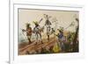 Native Hunters Return to the Town, Negres Chasseurs Rentrant en Ville-Jean Baptiste Debret-Framed Giclee Print