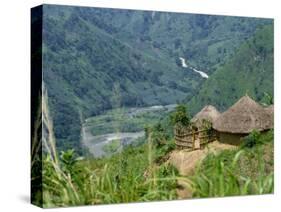 Native Huts in a Valley Near Uriva, Zaire, Africa-Poole David-Stretched Canvas