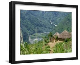 Native Huts in a Valley Near Uriva, Zaire, Africa-Poole David-Framed Photographic Print