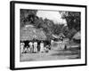 Native Huts, Jamaica, C1905-Adolphe & Son Duperly-Framed Giclee Print